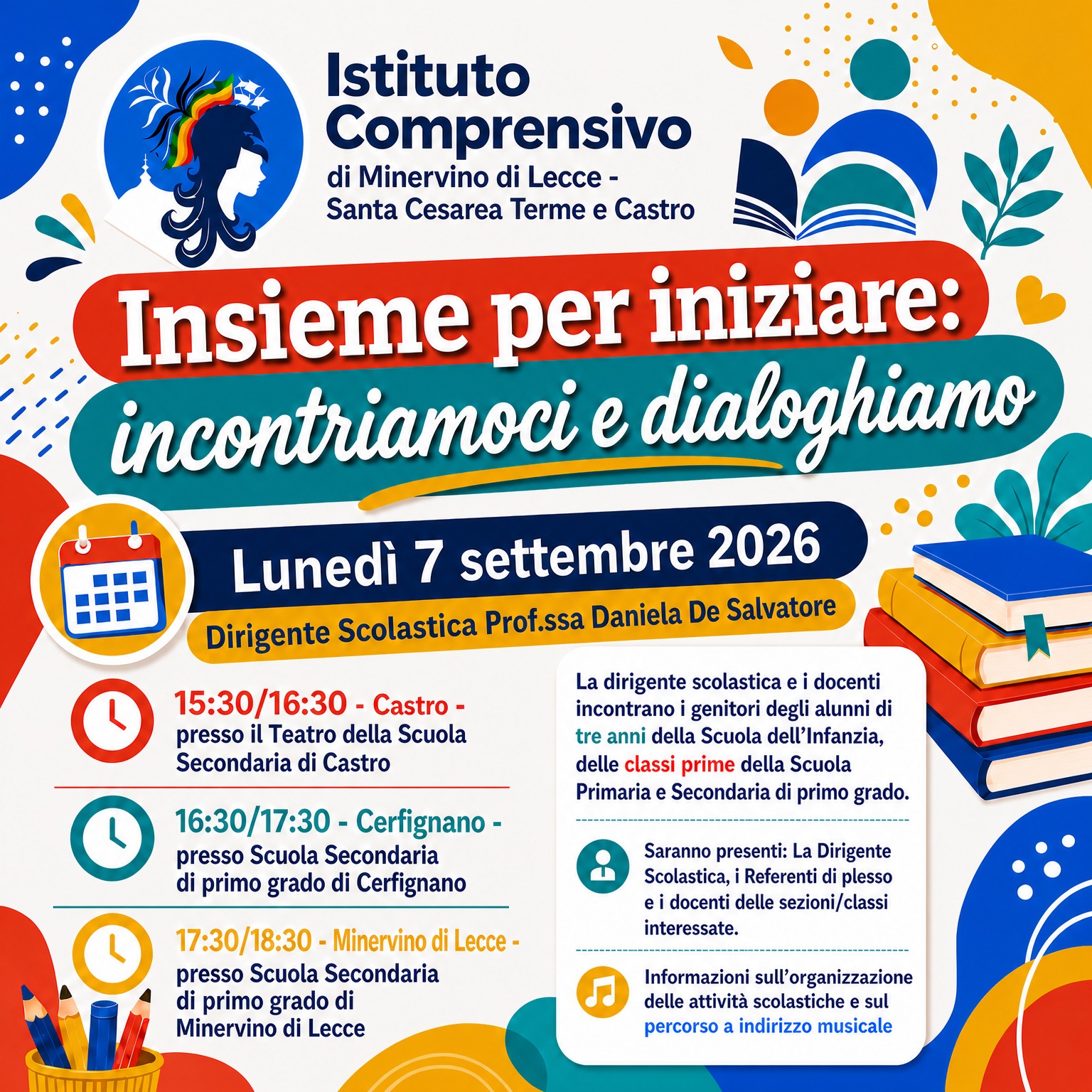 INSIEME PER INIZIARE: INCONTRIAMOCI E DIALOGHIAMO!